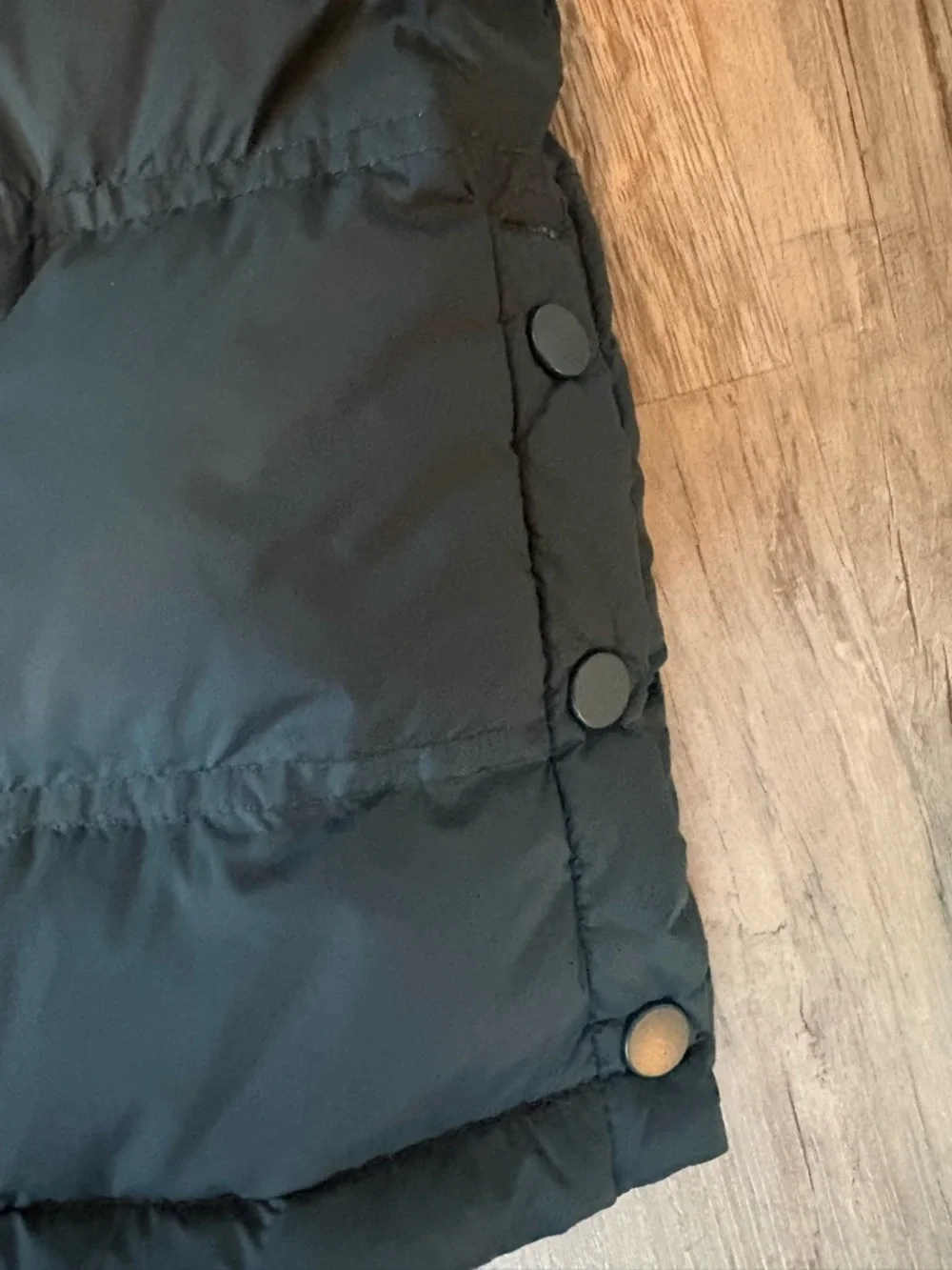 J.Jill Down Quilted Puffer Vest in Deep Teal with Sherpa Collar Size Small - Picture 9 of 15